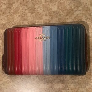 Very lightly used colorful coach wallet